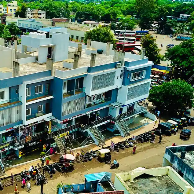 Laxmi Madhav Trade Center side view
