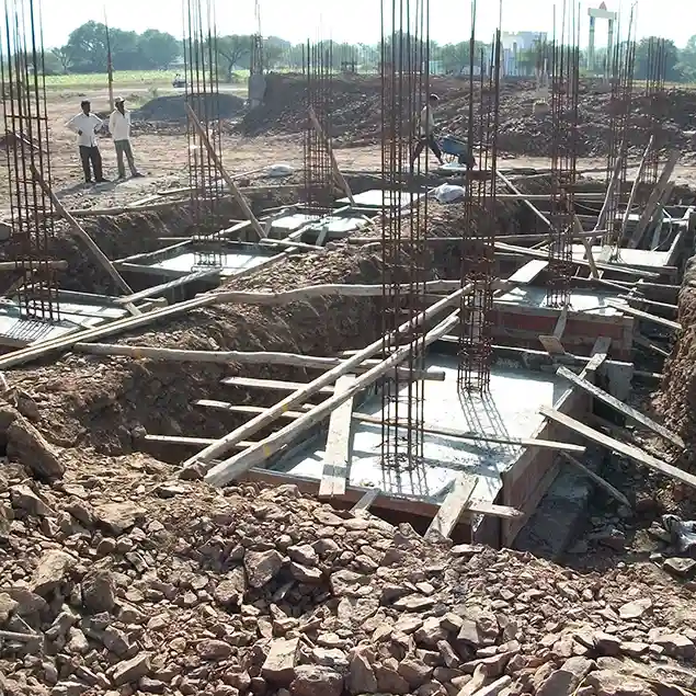 Shri. Chatrapati Polytechnic Building at Vaduj- Construction View
